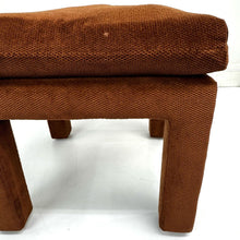 Load image into Gallery viewer, Brown Upholstered Parsons Stool