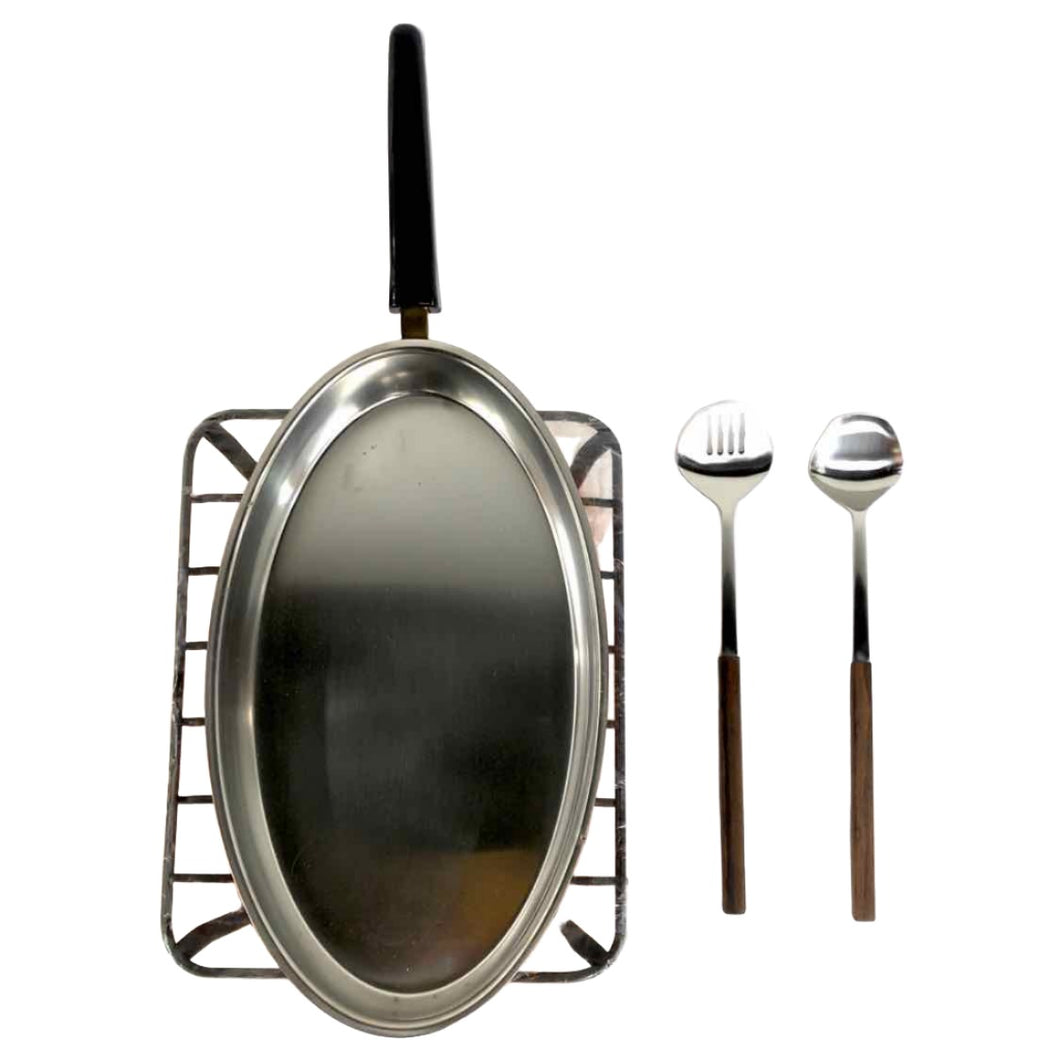 Mid-Century Modern Hibachi Set