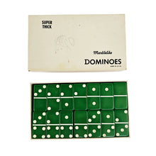 Load image into Gallery viewer, Green Marblelike Dominoes