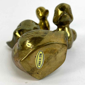 Cute Brass Duck Family