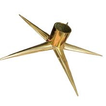 Load image into Gallery viewer, Brass Star Candleholder