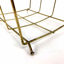 Load image into Gallery viewer, Gold Wire Magazine Rack