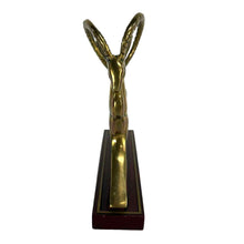 Load image into Gallery viewer, Brass Antelope on Wooden Base