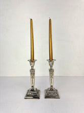 Load image into Gallery viewer, Silver Candleholders
