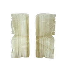 Load image into Gallery viewer, Aztec Figures Onyx Bookends