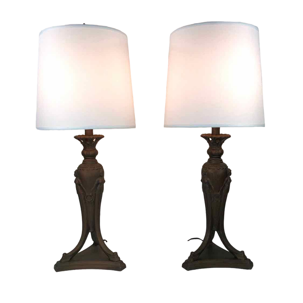 Art Nouveau Lady Lamps