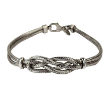 Load image into Gallery viewer, Sterling Love Knot Bracelet