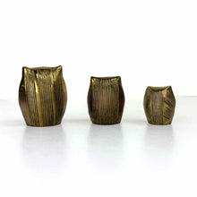 Load image into Gallery viewer, Brass Owl Trio