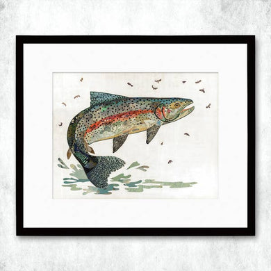 Dolan Geiman Signed Print Trout (Rainbow V2)