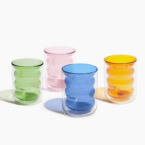 Wavy Double Wall Glass