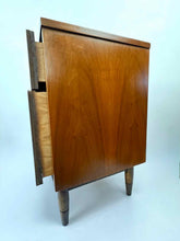 Load image into Gallery viewer, Modern Walnut Nightstand