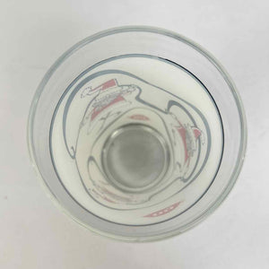 White DQ Santa Glass