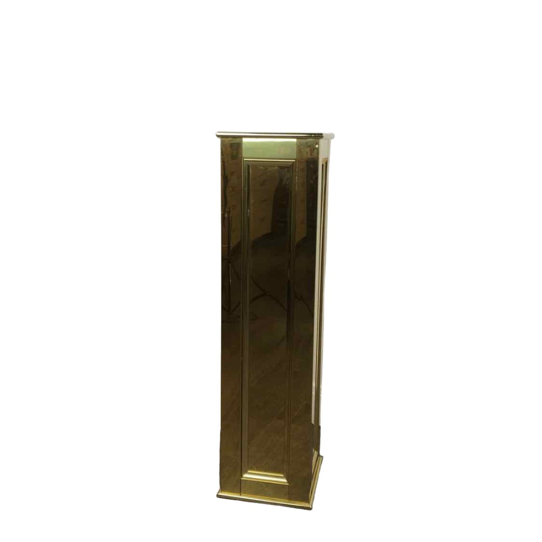 Beveled Brass Pedestal