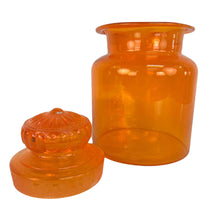 Load image into Gallery viewer, Mod Orange Glass Canister