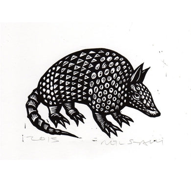 Armadillo Block Print