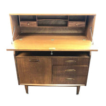 Load image into Gallery viewer, Modern Teak Secretary Desk