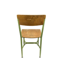 Load image into Gallery viewer, Wood &amp; Metal School Chair