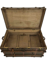 Load image into Gallery viewer, Antique Steamer Trunk