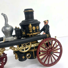 Load image into Gallery viewer, Cast Iron Fire Pumper Wagon Toy