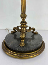 Load image into Gallery viewer, Brass &amp; Marble Lamp