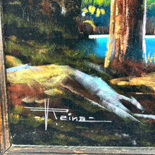 Load image into Gallery viewer, Black Velvet Landscape Painting