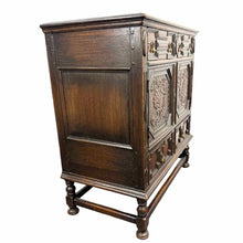 Load image into Gallery viewer, Antique Hand Carved Cupboard
