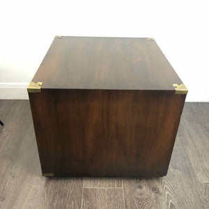 Faux Bamboo End Table