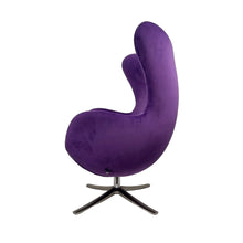 Load image into Gallery viewer, Modern Purple Velvet Chair
