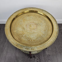 Load image into Gallery viewer, Folding Brass Tray Table