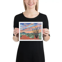 Load image into Gallery viewer, West Texas Ocotillo Sunset Print