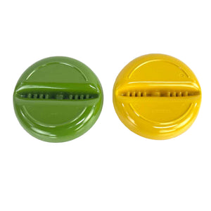Green & Yellow Melamine Ashtrays