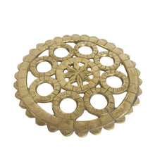 Load image into Gallery viewer, Brass Mandala Trivet