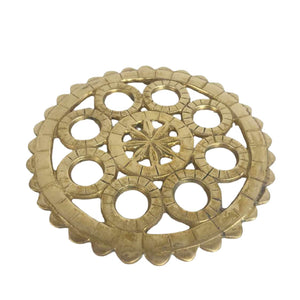 Brass Mandala Trivet