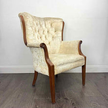 Load image into Gallery viewer, Ivory Velvet Chair