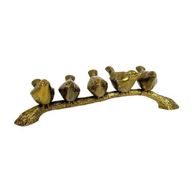 Brass Birds on Branch