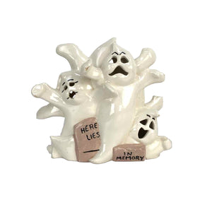 Ceramic Ghosts Halloween Decor