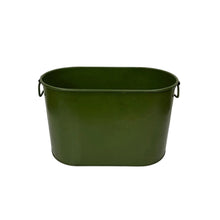 Load image into Gallery viewer, Green Metal Bin