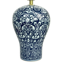 Load image into Gallery viewer, Blue &amp; White Pottery Lamps
