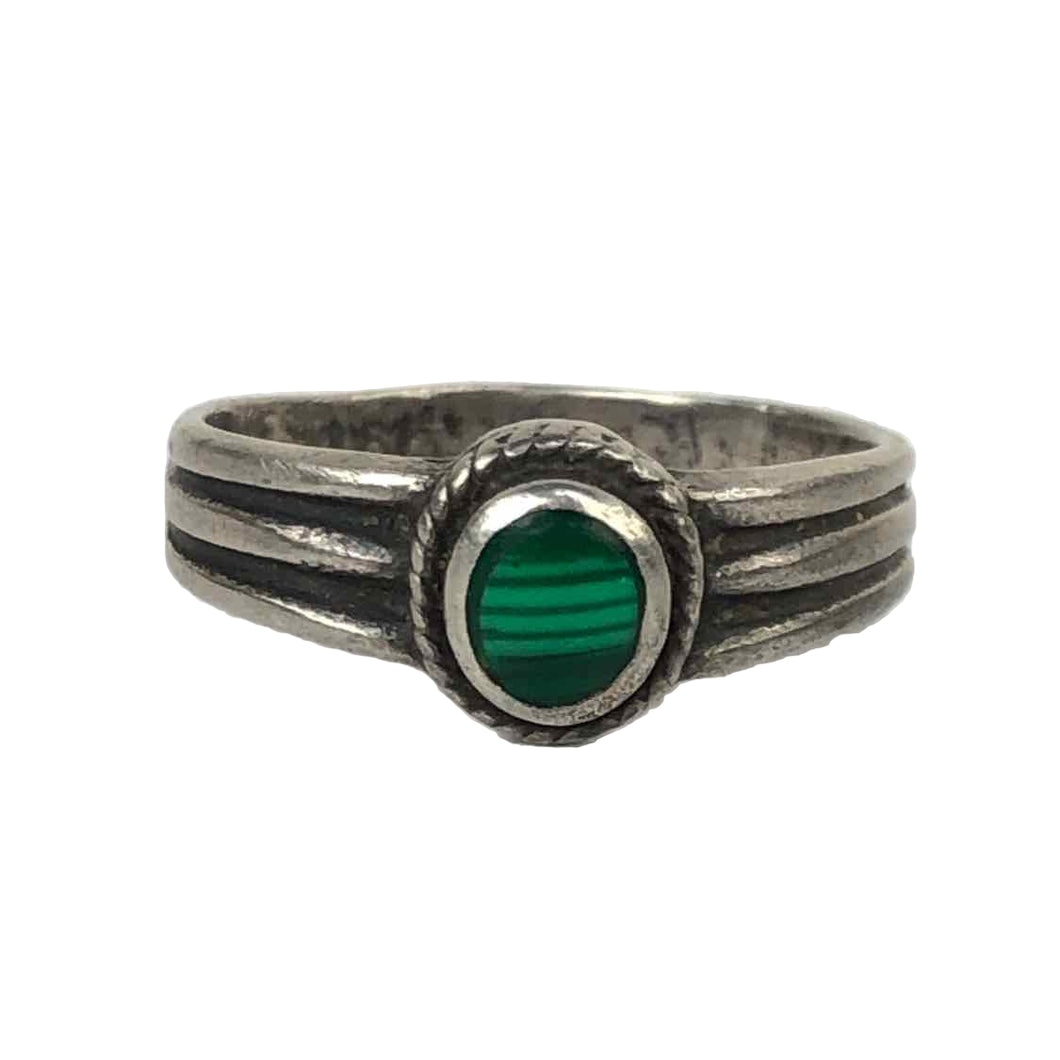 Malachite & Sterling Ring
