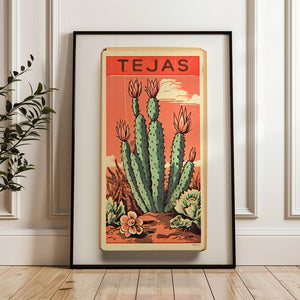 Cactus Matchbook Tejas Print