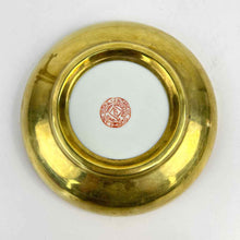 Load image into Gallery viewer, Brass Clad Porcelain Plate