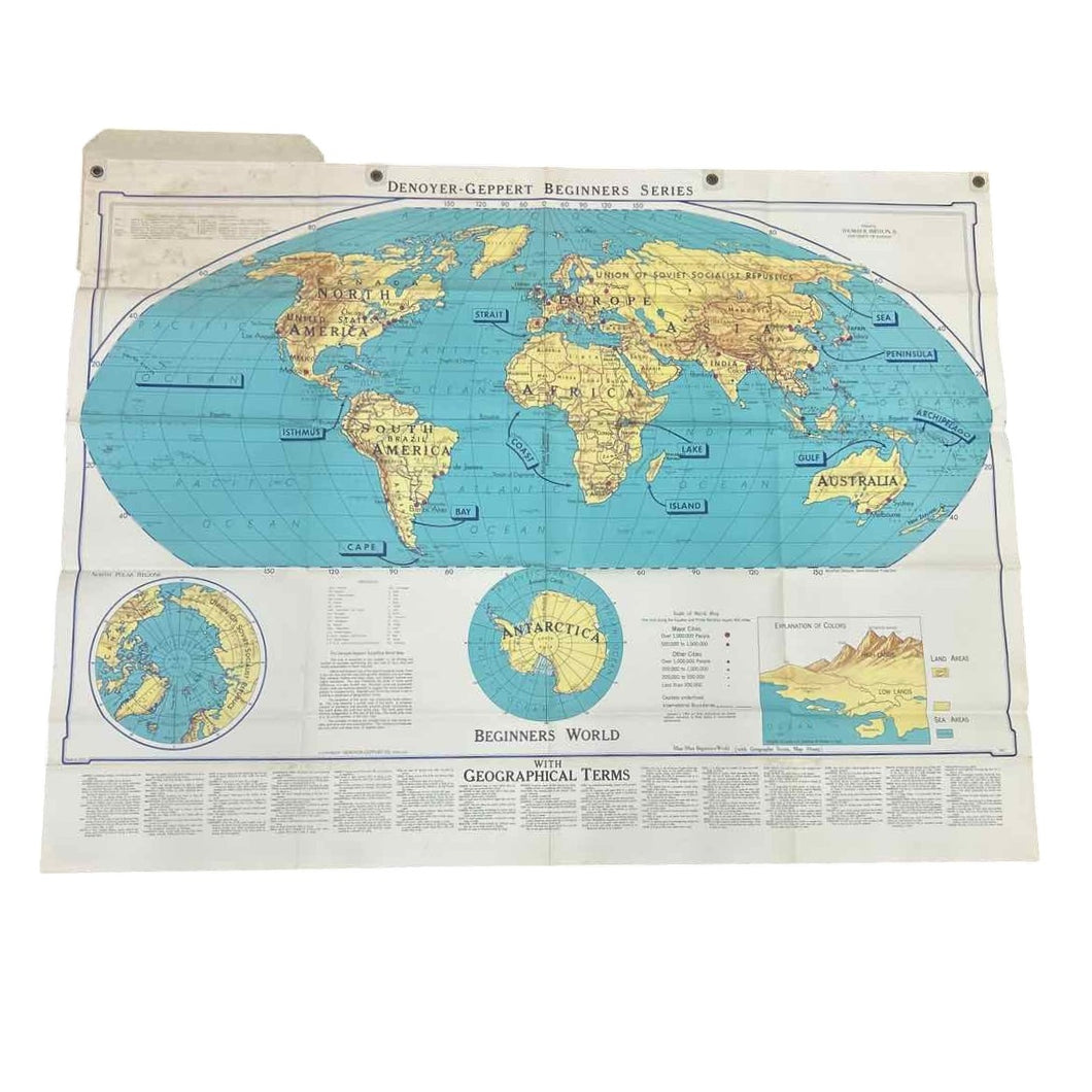 World Folding Map