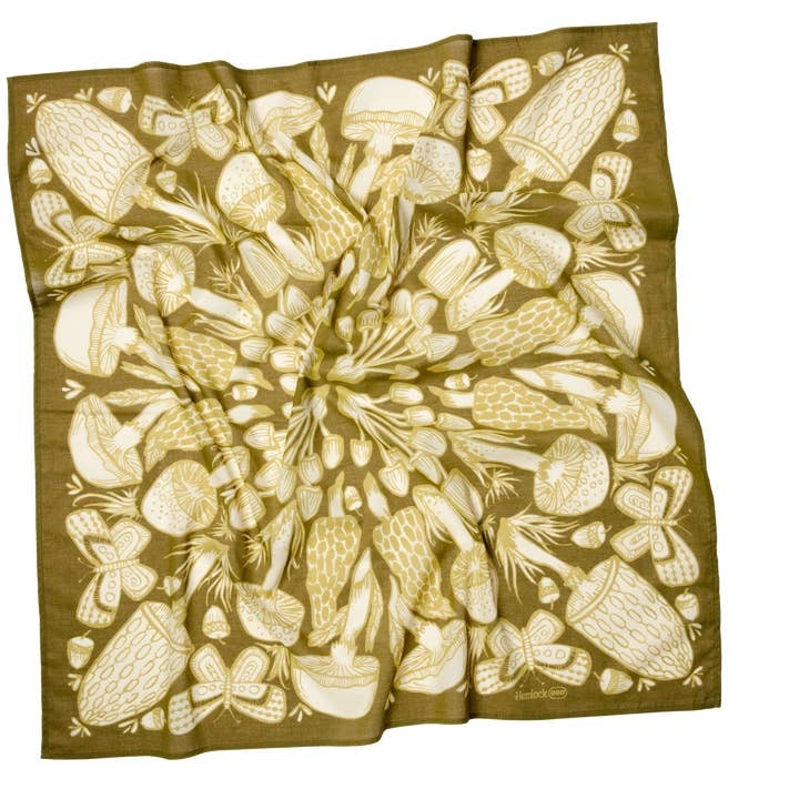 Mushroom Oversized Bandana Scarf