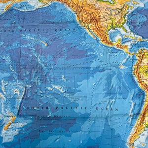 Pacific Ocean Area Folding Map