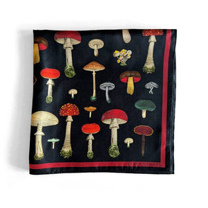 Mushrooms Silk Scarf