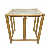 Load image into Gallery viewer, Limed Rattan End Table