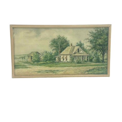Farmhouse Watercolor Painting