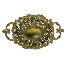Load image into Gallery viewer, Ornate Brass Cutout Bowl