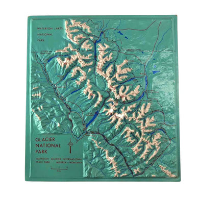 Glacier National Park Topography Map