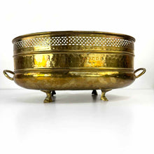 Load image into Gallery viewer, Hammered Brass Bowl Planter